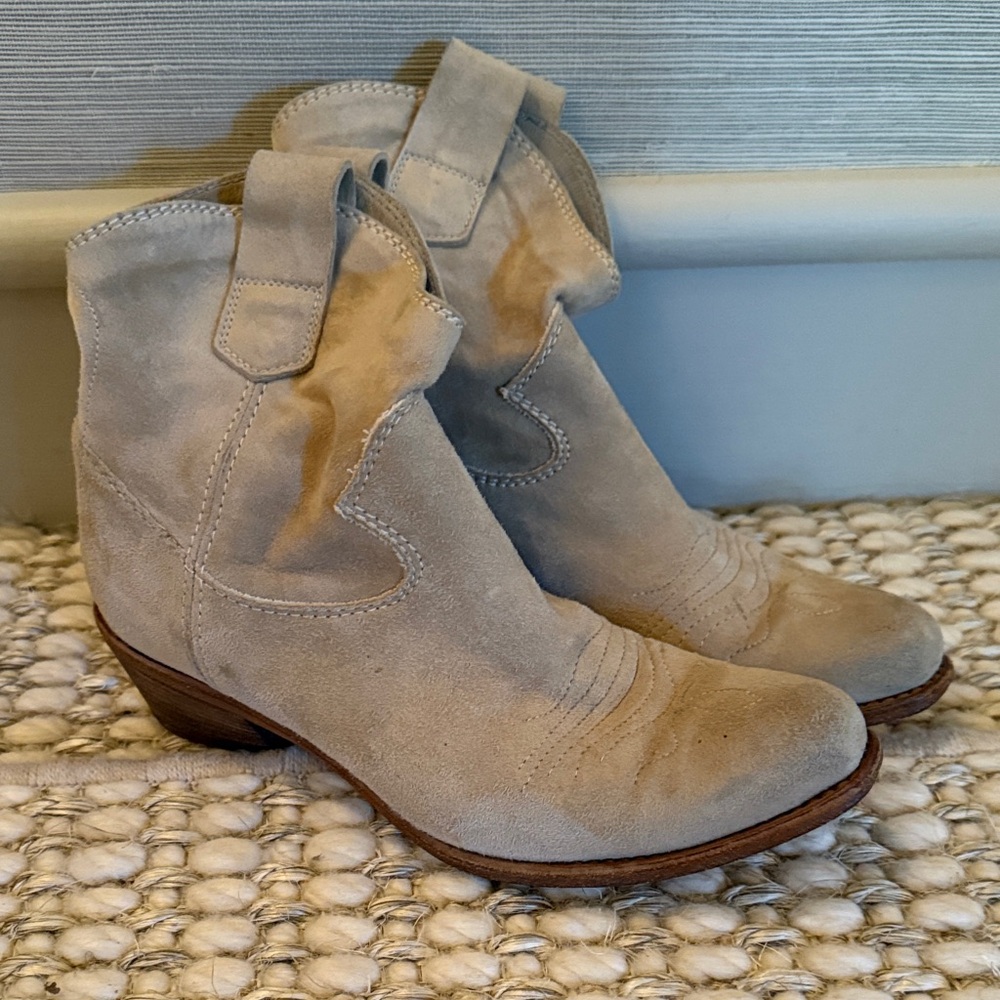 Albert Fermani aF - Stylish light tan  Suede Ankle Boots